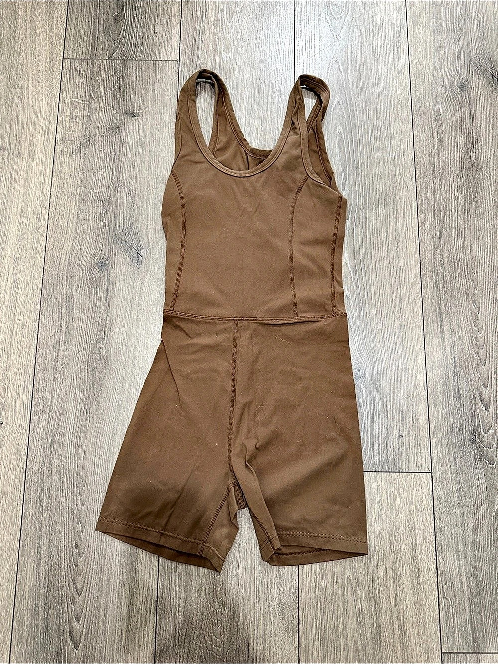 Set Active Sportbody Sporty Gym Shortysuit Brown Medium